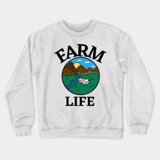 FARM Life Cow Lover - Funny Cow Quotes Crewneck Sweatshirt